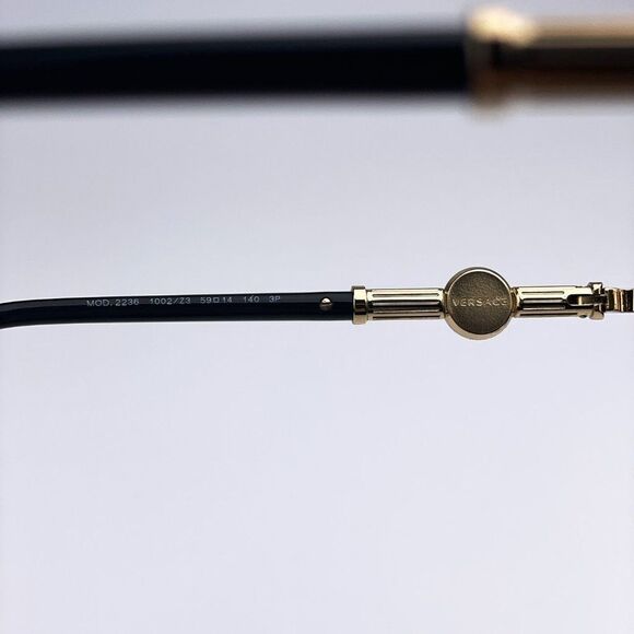 NEW Versace VE2236 1002Z3 Gold Silver Mirrored Polarized Pilot Unisex Sunglasses - Picture 10 of 15